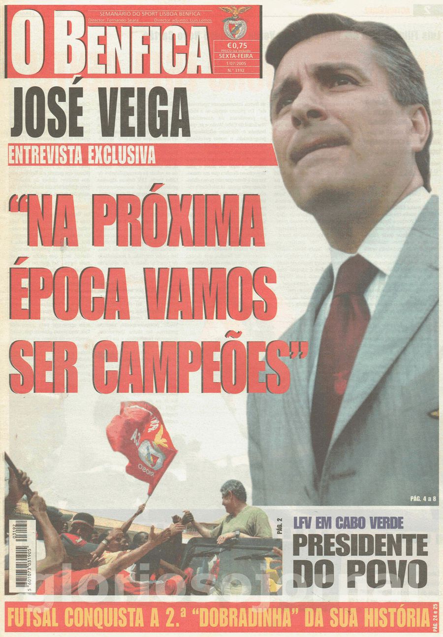 jornal o benfica 3192 2005-07-01